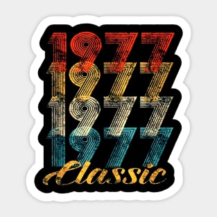 40th Birthday Gift Vintage 1977 Sticker